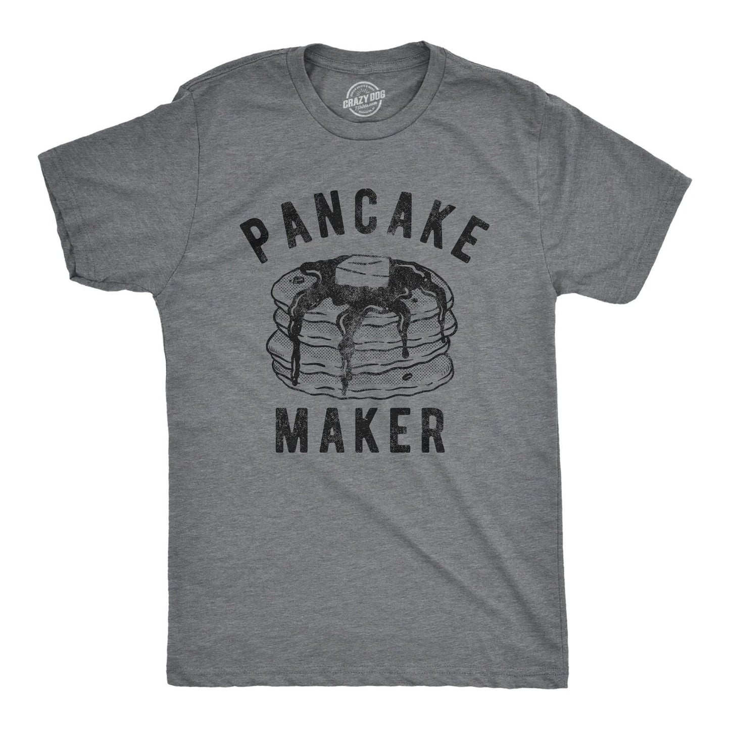 Mens Pancake Maker T Shirt Funny Breakfast Food Syrup Cute Morning Novelty Tee Unisex T-shirt, Sweatshirt, Hoodie, Long Sleeve Tee - T-Shirt, Sweatshirt, Hoodie
