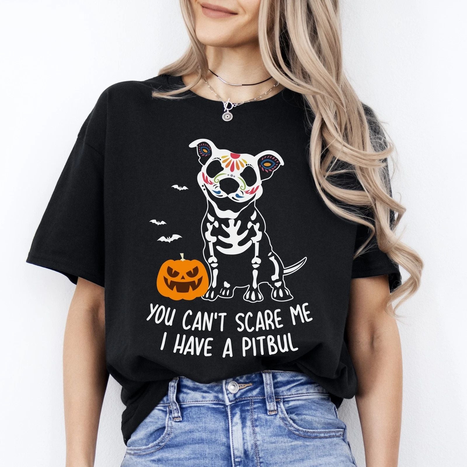 Pitbull Halloween T-Shirt gift scary Dog mom Unisex tee Black Navy Dark Heather Unisex T-shirt, Sweatshirt, Hoodie, Long Sleeve Tee - T-Shirt, Sweatshirt, Hoodie