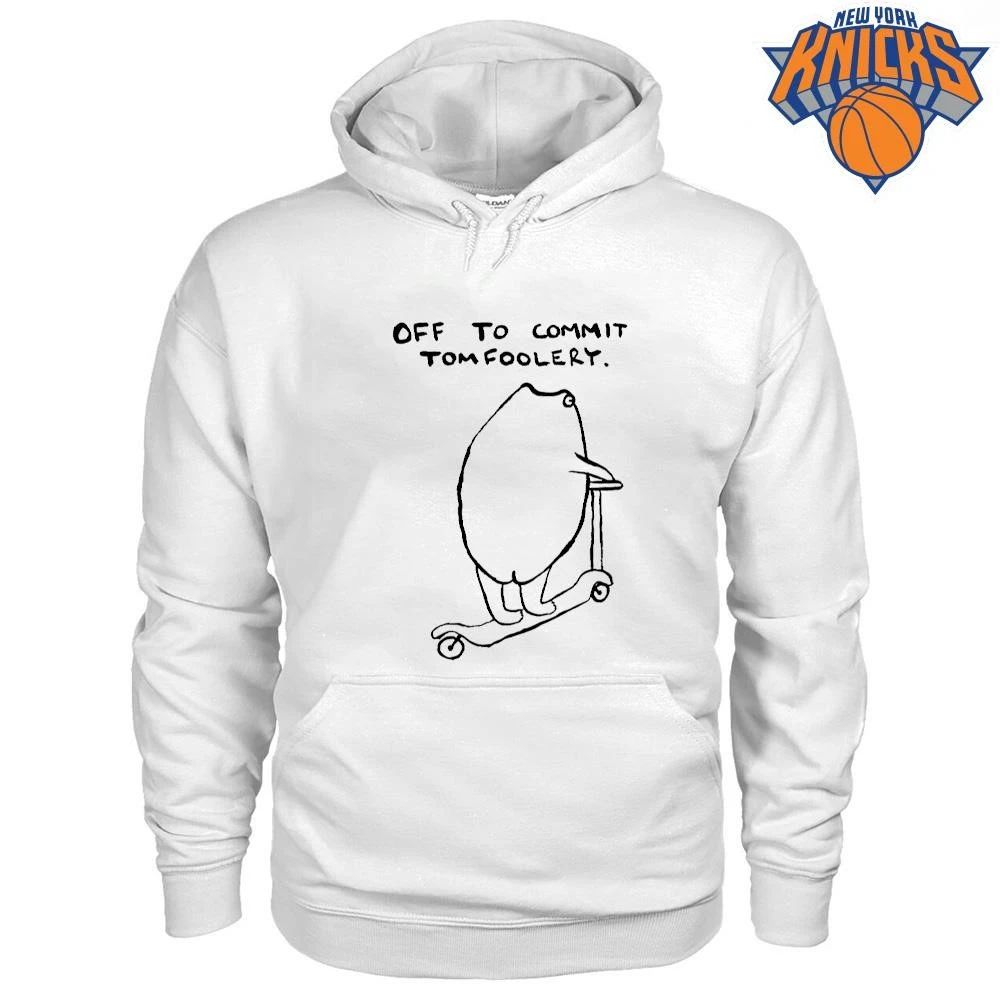 Off To Commit Tomfoolery Minimalist Character Scooter - Adult & Kids T-Shirts, Sweatshirts & Hoodies apparel design preview 2