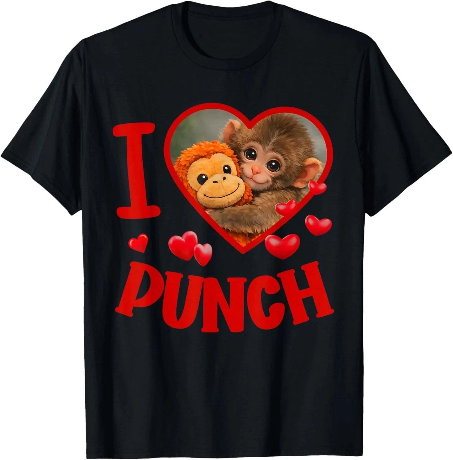 I Love Baby Monkey Punch Cute Meme Unisex T-Shirt Unisex T-shirt, Sweatshirt, Hoodie, Long Sleeve Tee - T-Shirt, Sweatshirt, Hoodie