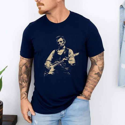 Abraham Lincoln Abe Lincoln Playing Guitar Retro Vintage T-Shirt Unisex T-shirt, Sweatshirt, Hoodie, Long Sleeve Tee - T-Shirt, Sweatshirt, Hoodie
