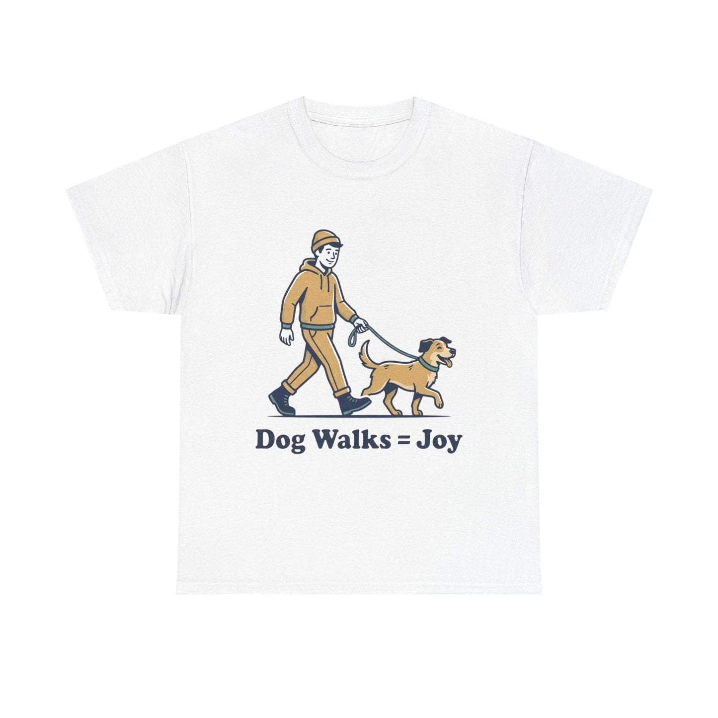 Dog Walks = Joy | Cute Dog Walker T-Shirt | Dog Lover Gift Unisex T-shirt, Sweatshirt, Hoodie, Long Sleeve Tee - T-Shirt, Sweatshirt, Hoodie