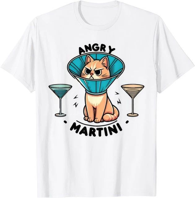 Funny Martini Cat Lover Pun T Shirt Cute Drinking Humor Graphic Tee Unisex T-shirt, Sweatshirt, Hoodie, Long Sleeve Tee - T-Shirt, Sweatshirt, Hoodie