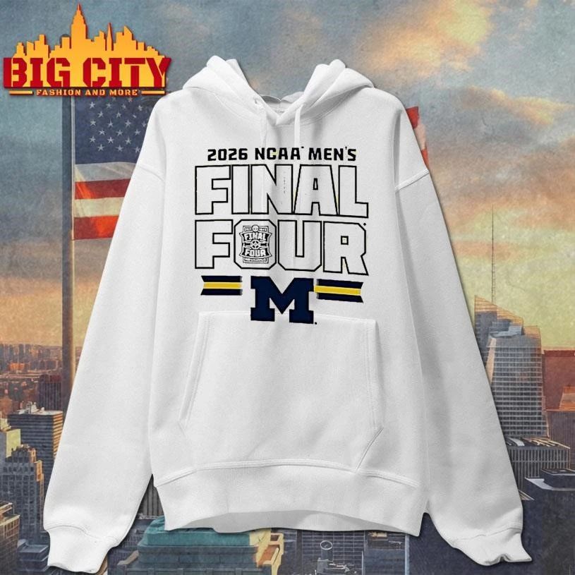 Michigan Wolverines 2026 Mens Basketball Final Four - Adult & Kids T-Shirts, Sweatshirts & Hoodies apparel design preview 2