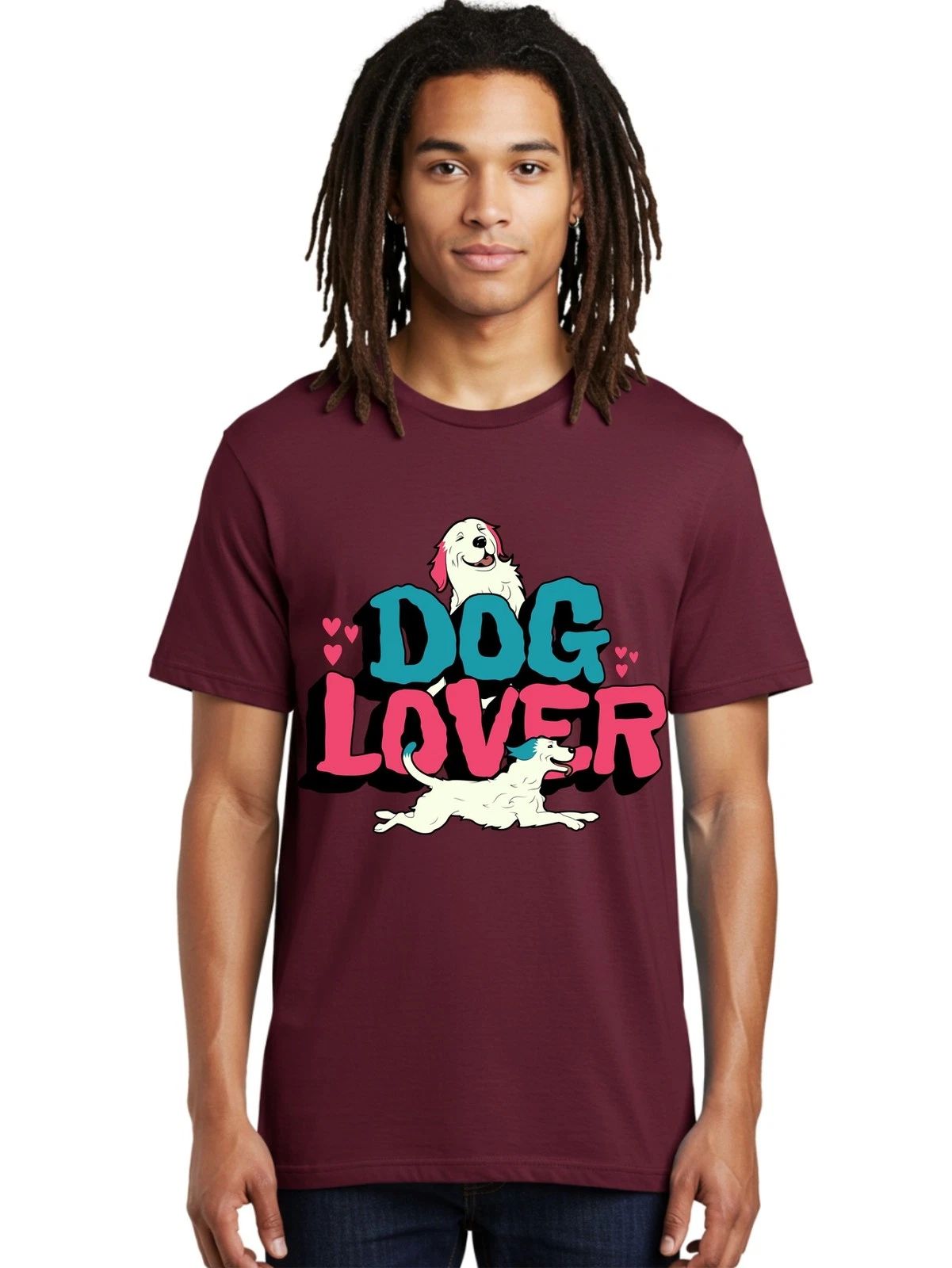 Dog-Lover Mens Graphic Tee,100% Cotton,Casual Summer Wear Unisex T-shirt, Sweatshirt, Hoodie, Long Sleeve Tee - T-Shirt, Sweatshirt, Hoodie