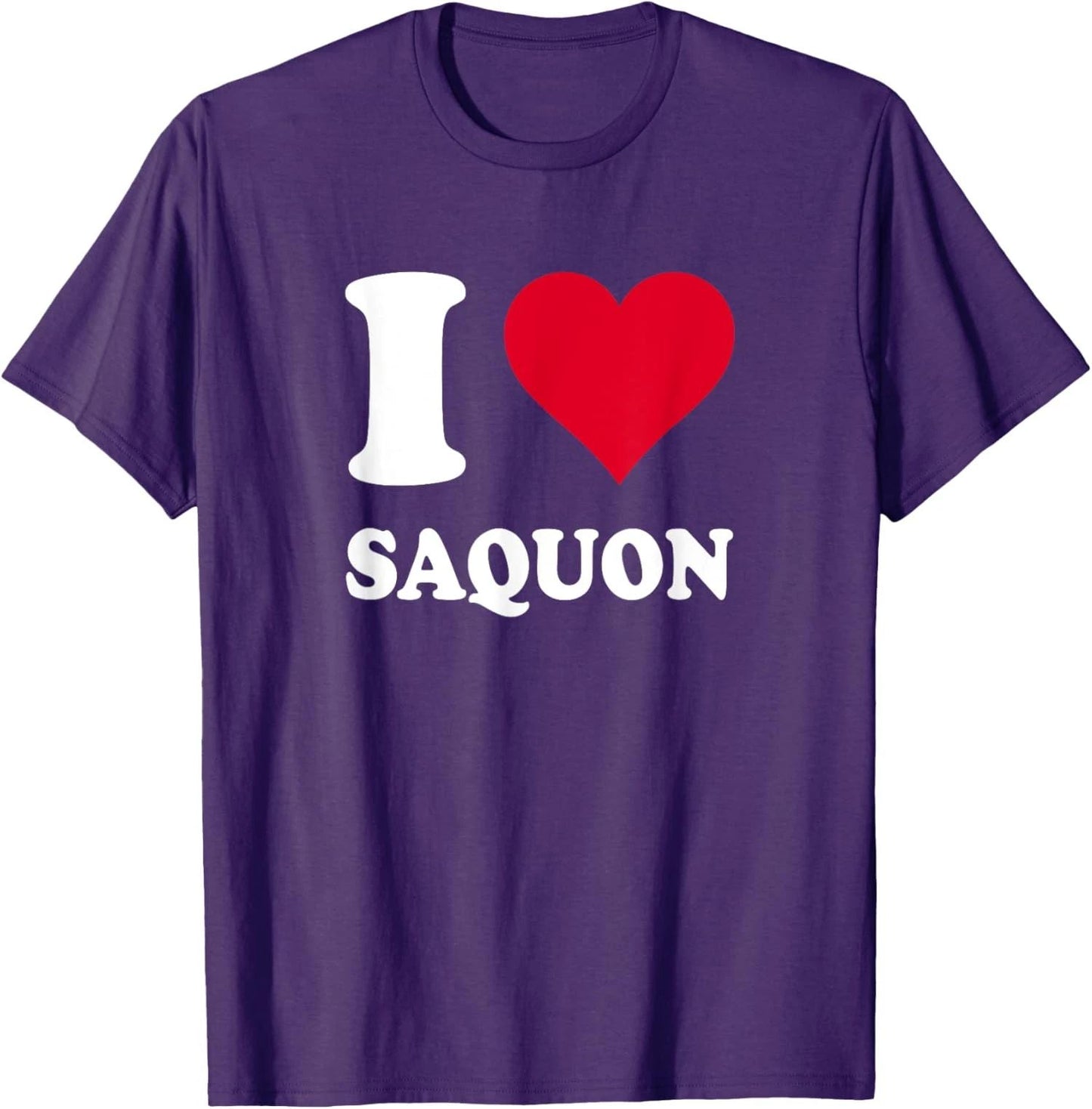 Red Heart I Love Saquon Cute Lover Present Gift Nice Unisex T-Shirt Unisex T-shirt, Sweatshirt, Hoodie, Long Sleeve Tee - T-Shirt, Sweatshirt, Hoodie