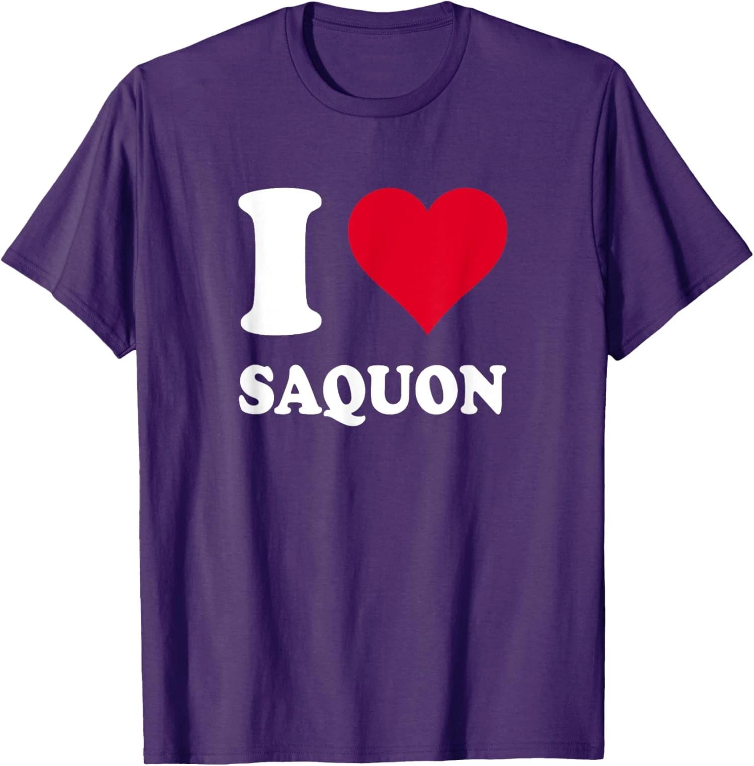 Red Heart I Love Saquon Cute Lover Present Gift Nice Unisex T-Shirt Unisex T-shirt, Sweatshirt, Hoodie, Long Sleeve Tee - T-Shirt, Sweatshirt, Hoodie