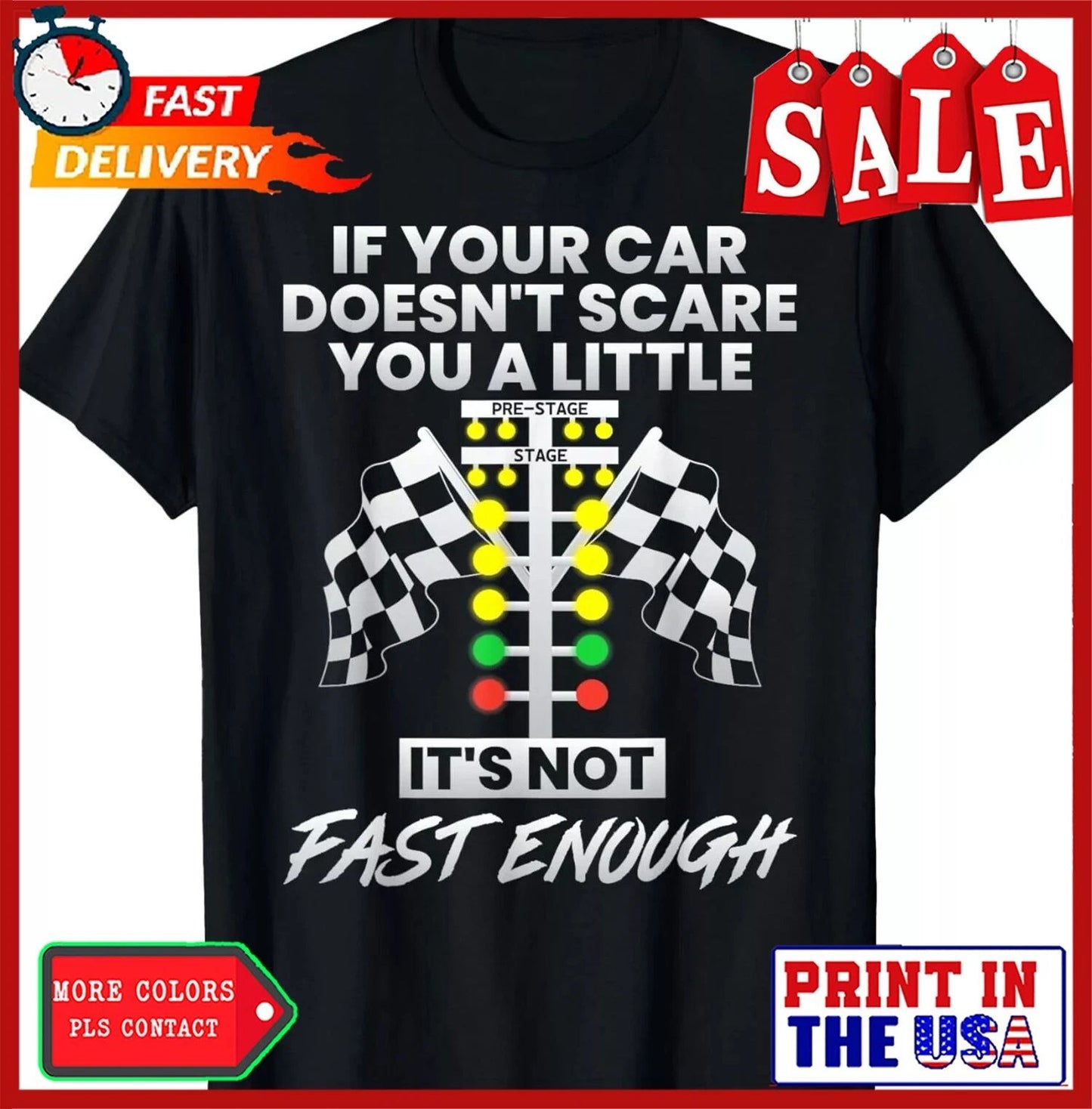 If Your Car Doesnt Scare You Funny Drag Racing Lover Car Guy Gift Unisex T-Shirt Unisex T-shirt, Sweatshirt, Hoodie, Long Sleeve Tee - T-Shirt, Sweatshirt, Hoodie