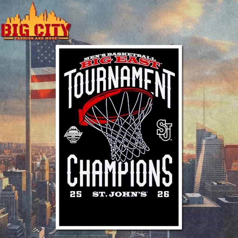 St. John's Red Storm NCAA 2026 Men's Basketball Big - Adult & Kids T-Shirts, Sweatshirts & Hoodies apparel design preview 4