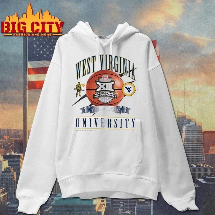Wvu Womens Basketball New Era 2026 Big 12 Tournament - Adult & Kids T-Shirts, Sweatshirts & Hoodies apparel design preview 2
