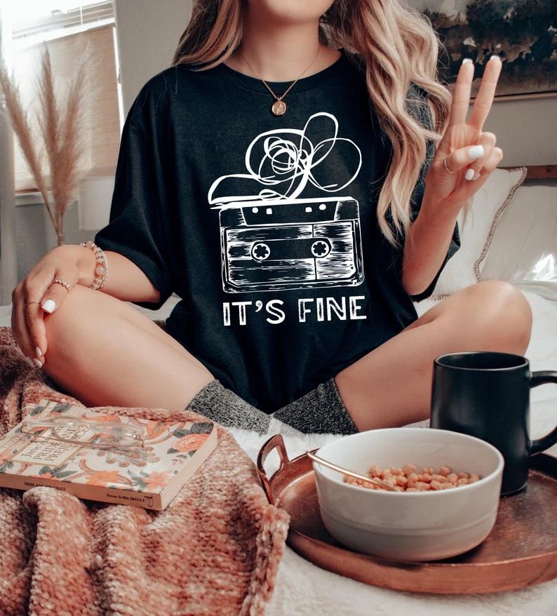 Retro Cassette Tape TShirt, 90s Music Shirt, Funny Tape Humor Top Unisex T-shirt, Sweatshirt, Hoodie, Long Sleeve Tee - T-Shirt, Sweatshirt, Hoodie