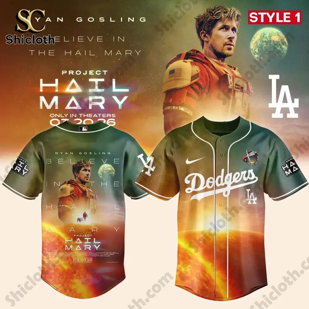 LA Dodgers Project Hail Mary 2026 Jersey baseball jersey product view 1
