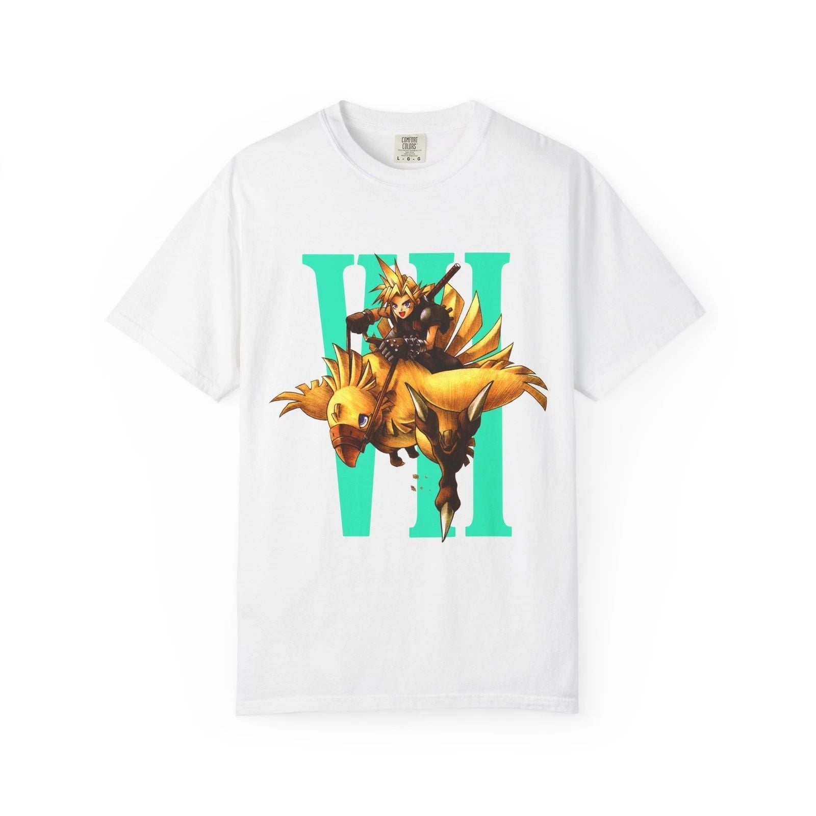 Cloud Strife Chocobo T-shirt, Final Fantasy VII Shirt, Unisex Tee, Gamer Gift, Unisex T-shirt, Sweatshirt, Hoodie, Long Sleeve Tee - T-Shirt, Sweatshirt, Hoodie