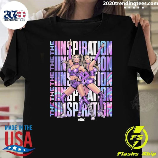 AEW The IInspiration Cassie Lee and Jessica McKay Graphic Series Shirt Unisex T-shirt, Sweatshirt, Hoodie, Long Sleeve Tee - T-Shirt, Sweatshirt, Hoodie