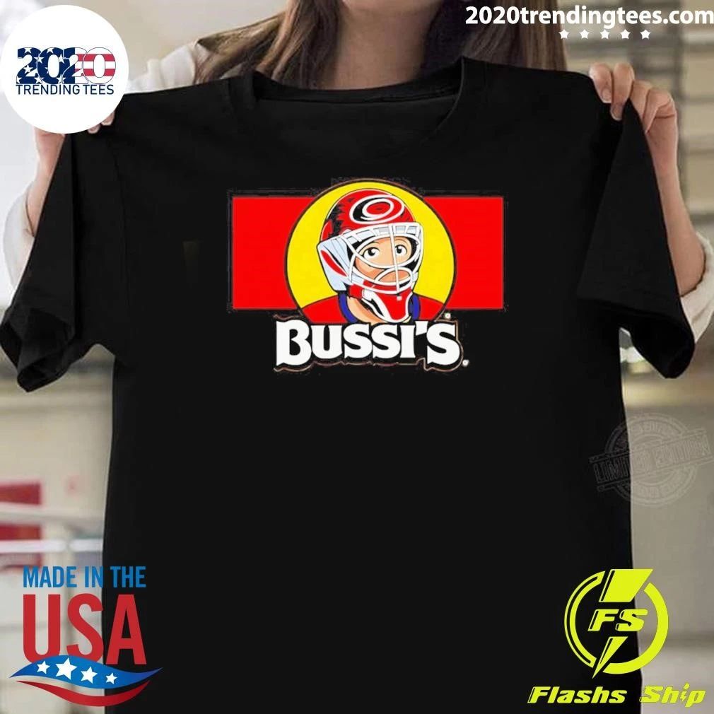 Brandon Bussi Bussis Goalie Carolina Hurricanes Hockey NHL 2026 Tee Shirt Unisex T-shirt, Sweatshirt, Hoodie, Long Sleeve Tee - T-Shirt, Sweatshirt, Hoodie