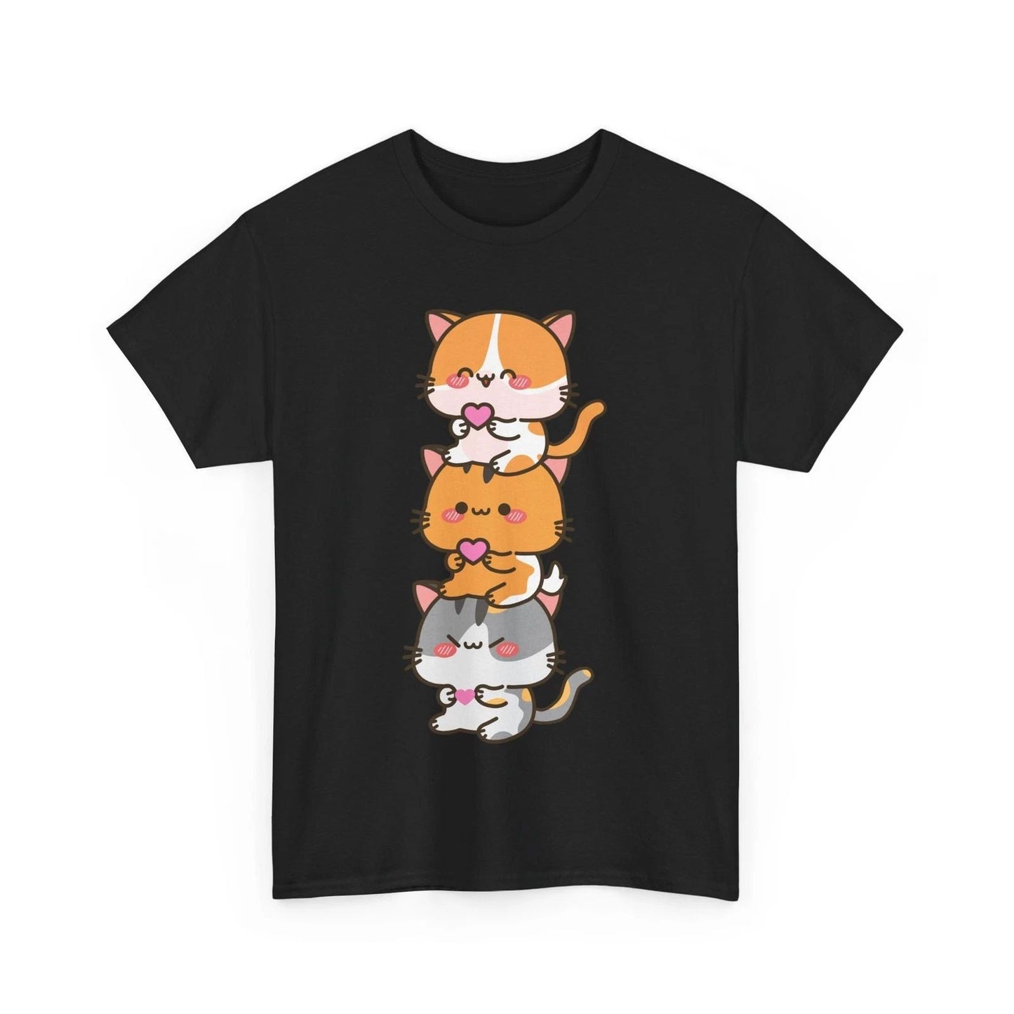 Kawaii Cat Kitty Lovers Kitten Anime Cats Lovers Cute T-Shirt Unisex T-shirt, Sweatshirt, Hoodie, Long Sleeve Tee - T-Shirt, Sweatshirt, Hoodie