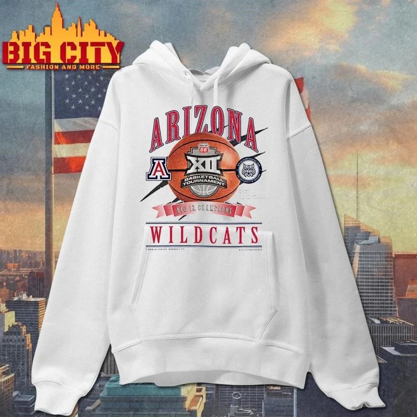 Arizona Wildcats White New Era 2026 Big 12 Men's - Adult & Kids T-Shirts, Sweatshirts & Hoodies apparel design preview 2
