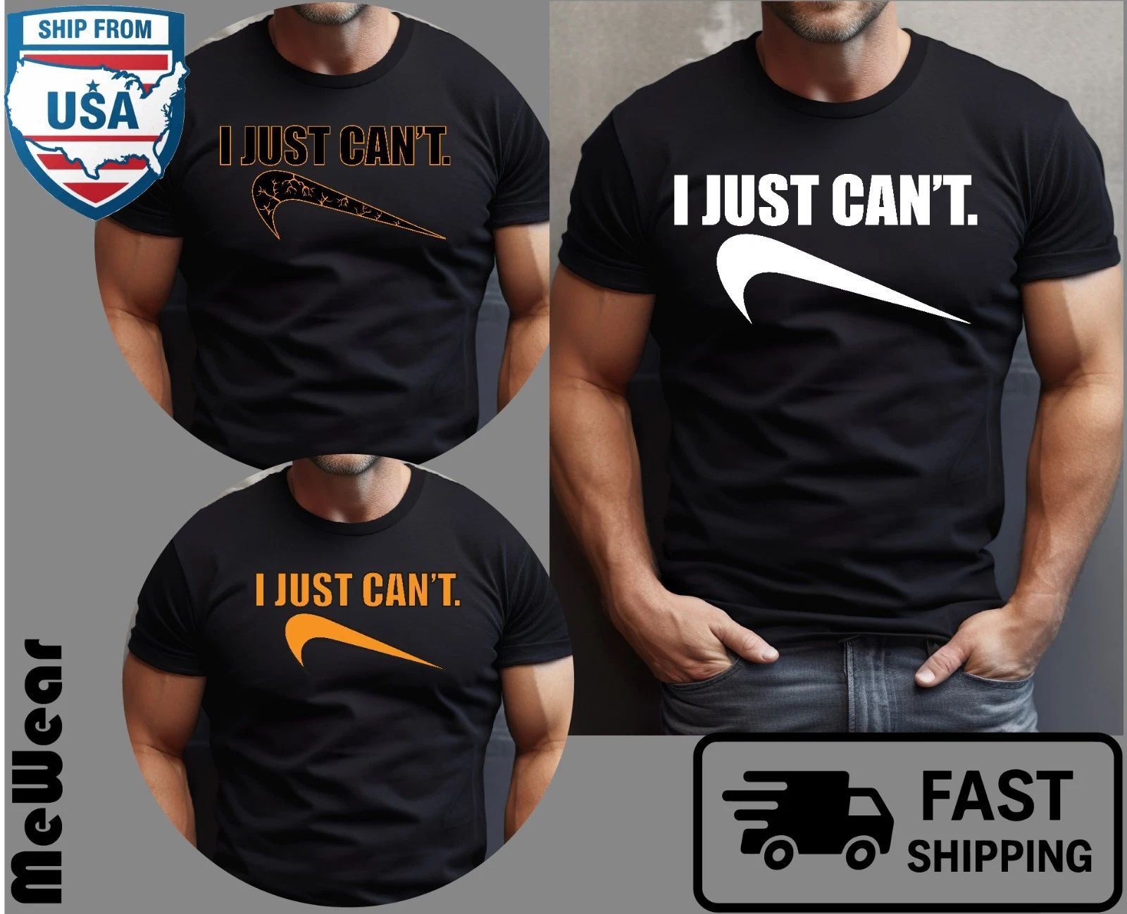 I Just Cant Parody Funny Unisex Heavy Cotton Gildan Tee, Select Your Design Unisex T-shirt, Sweatshirt, Hoodie, Long Sleeve Tee - T-Shirt, Sweatshirt, Hoodie
