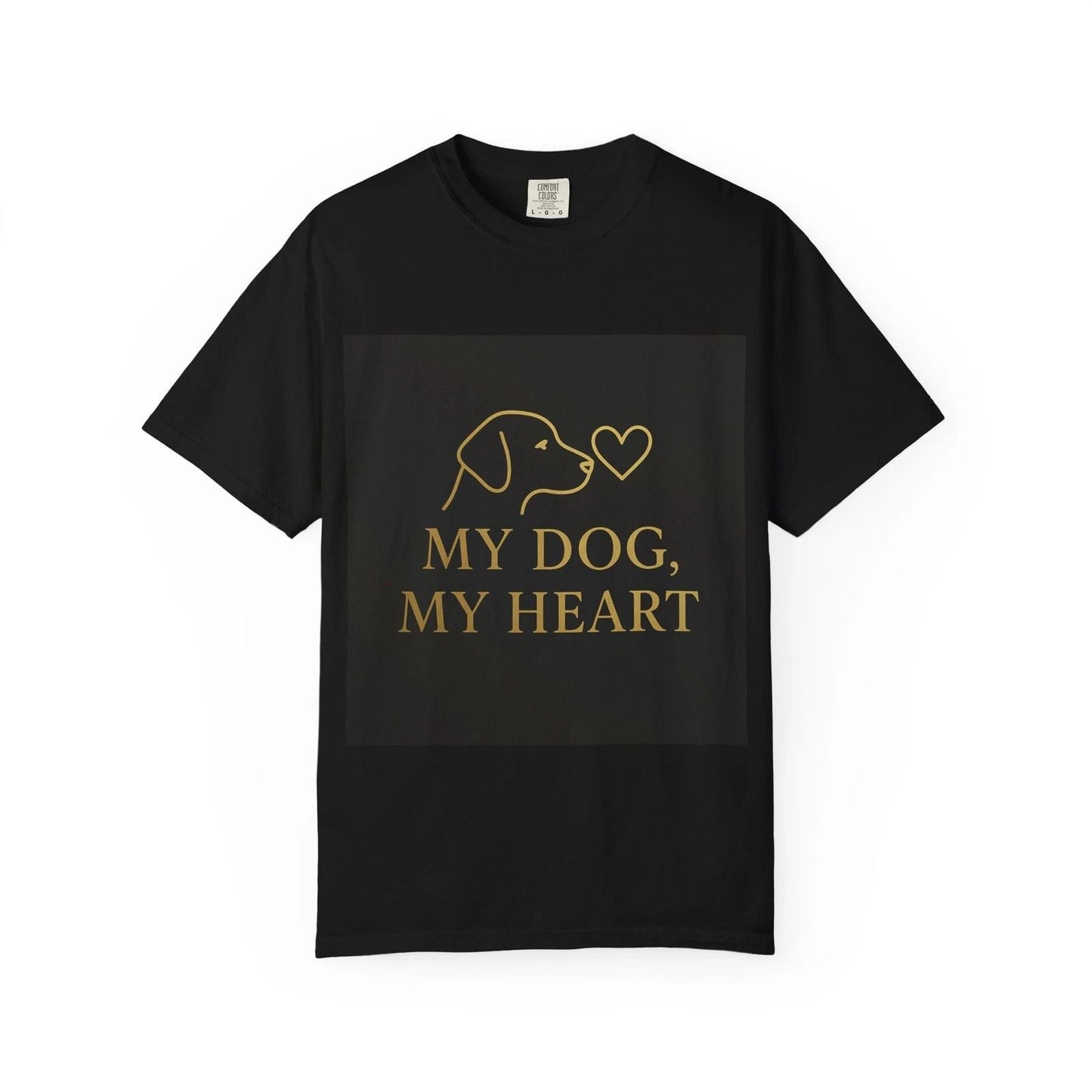 My Dog My Heart T-shirt | Dog Lover Tee, Dog Outline with Heart Unisex T-shirt, Sweatshirt, Hoodie, Long Sleeve Tee - T-Shirt, Sweatshirt, Hoodie