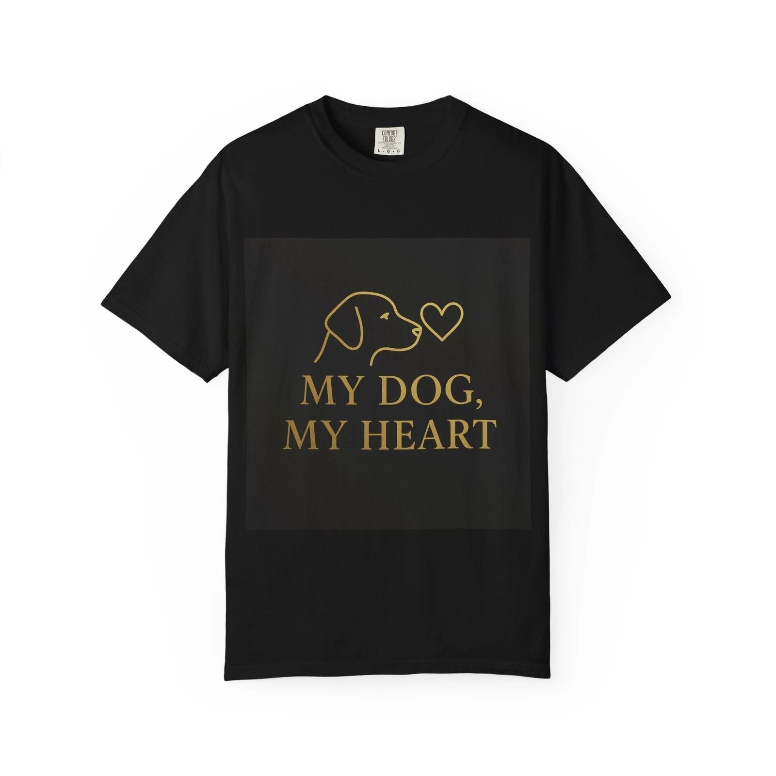 My Dog My Heart T-shirt | Dog Lover Tee, Dog Outline with Heart Unisex T-shirt, Sweatshirt, Hoodie, Long Sleeve Tee - T-Shirt, Sweatshirt, Hoodie