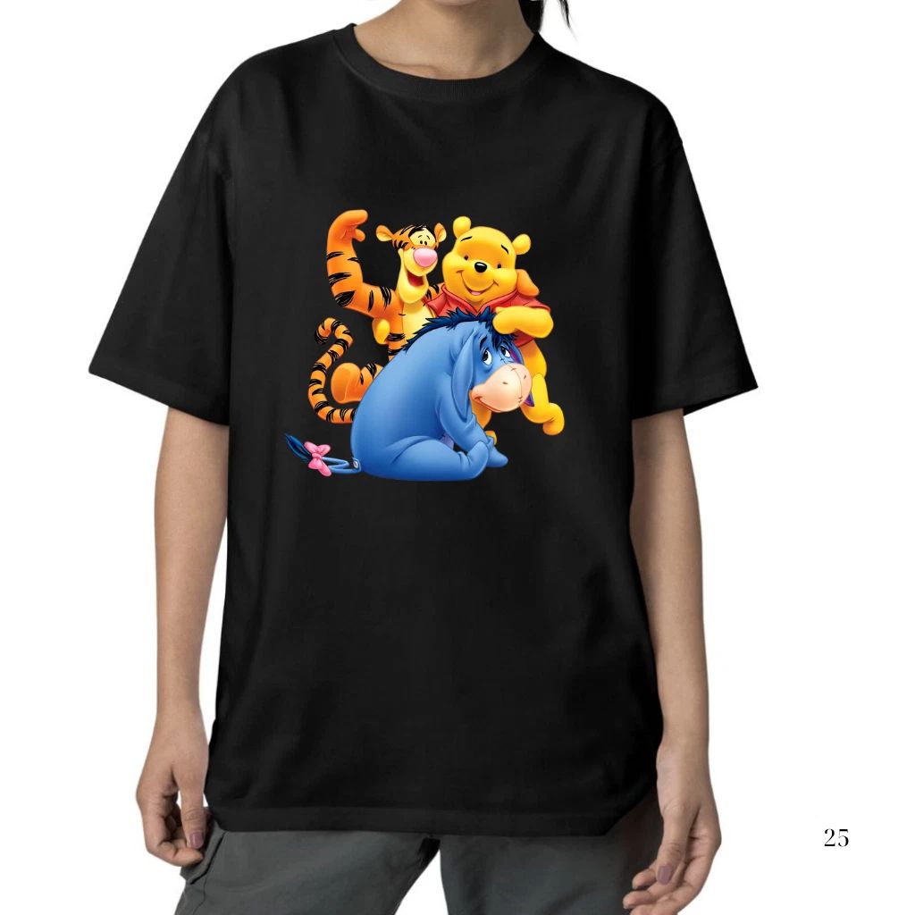 Cute Donkey and Tiger Cartoon Friends Graphic T Shirt Made in USA Unisex Cotton Unisex T-shirt, Sweatshirt, Hoodie, Long Sleeve Tee - T-Shirt, Sweatshirt, Hoodie