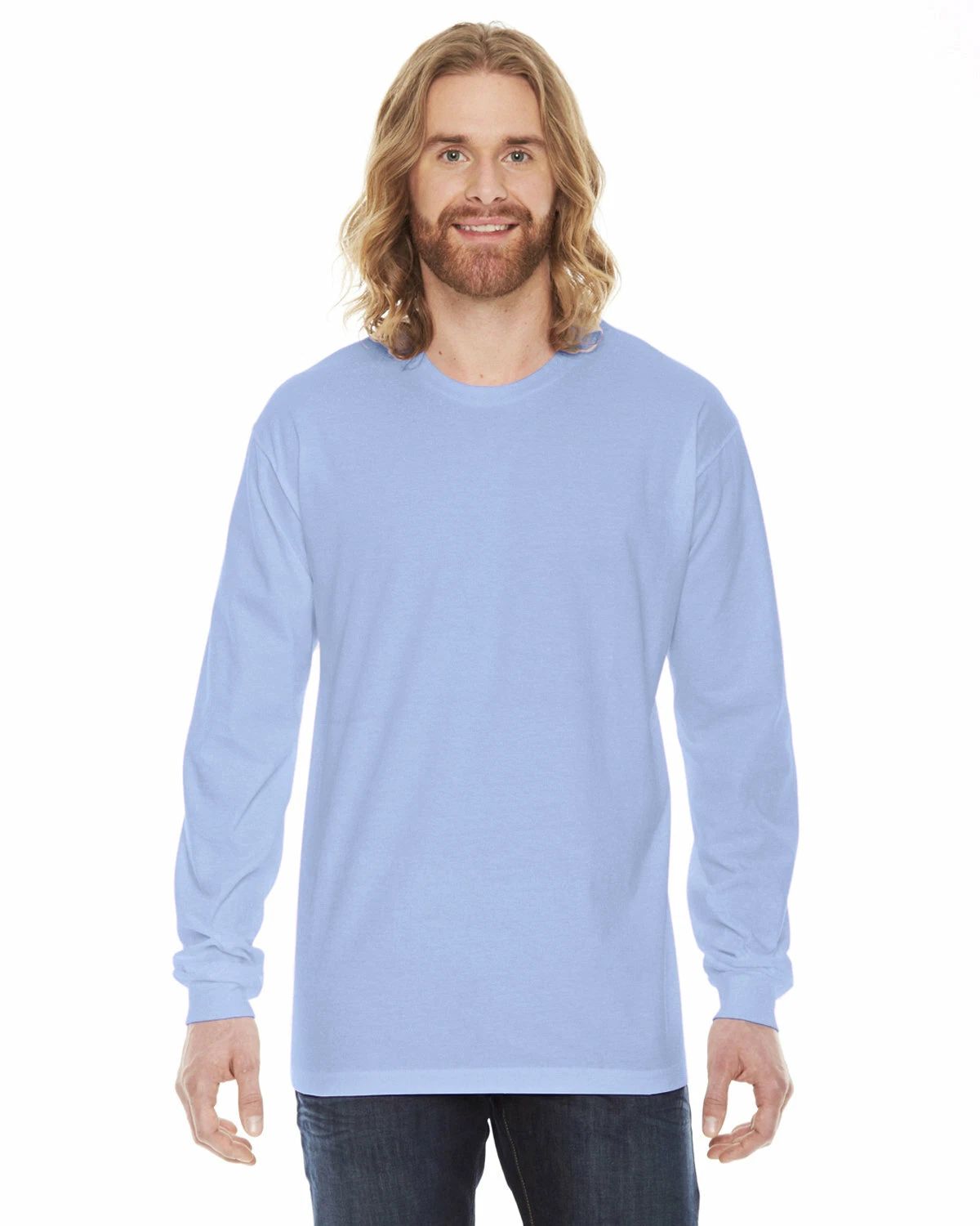 American Apparel Unisex Cotton/Polyester Fine Jersey Long Sleeves T Shirt 2007W Unisex T-shirt, Sweatshirt, Hoodie, Long Sleeve Tee - T-Shirt, Sweatshirt, Hoodie