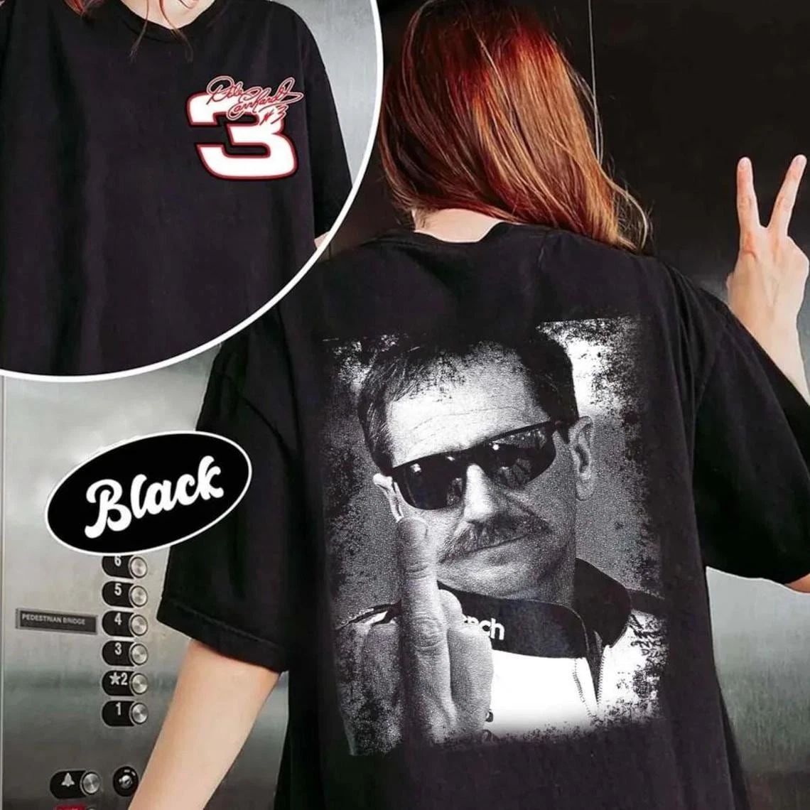 The Eras Tour Dale Earnhardt Middle Finger T- Shirt Funny Dale Earnhardt Unisex T-shirt, Sweatshirt, Hoodie, Long Sleeve Tee - T-Shirt, Sweatshirt, Hoodie