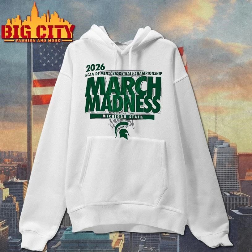 Michigan State Spartans March Madness NCAA DI Men's - Adult & Kids T-Shirts, Sweatshirts & Hoodies apparel design preview 2