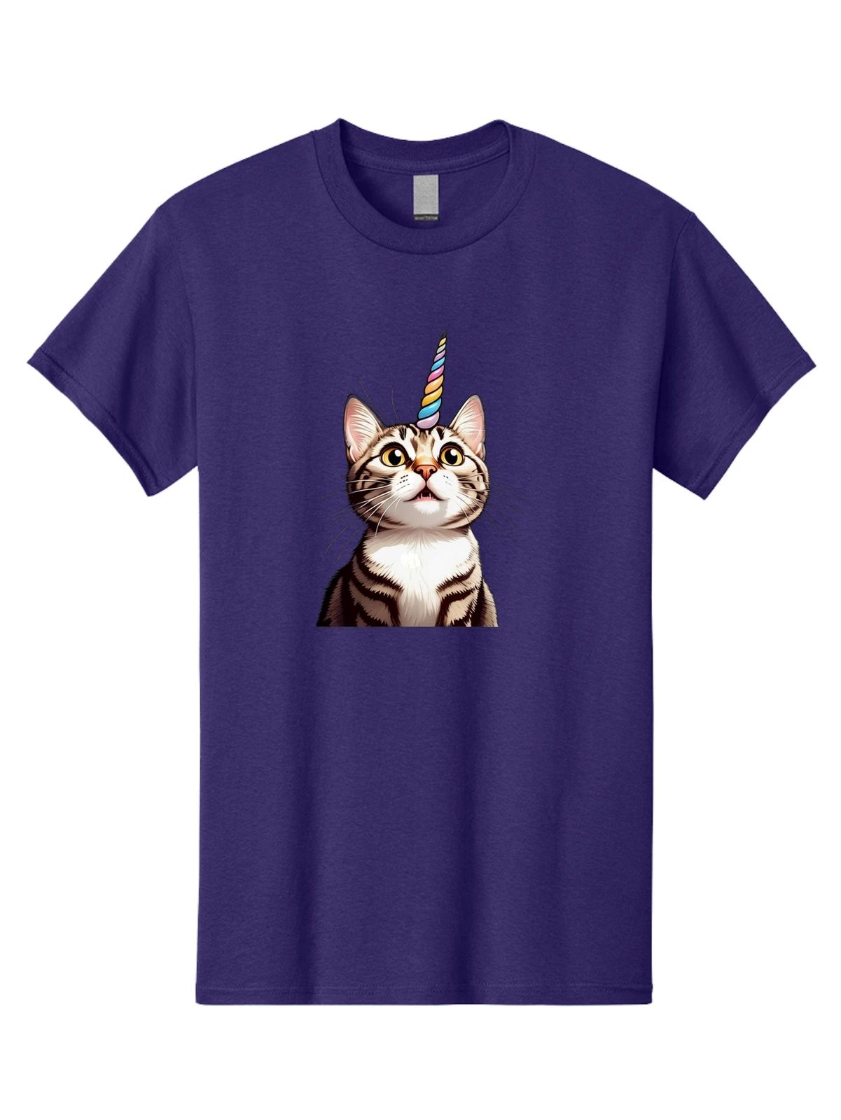 Caticorn-4 Mens Graphic Tee, 100% Cotton, Casual Summer Wear Unisex T-shirt, Sweatshirt, Hoodie, Long Sleeve Tee - T-Shirt, Sweatshirt, Hoodie