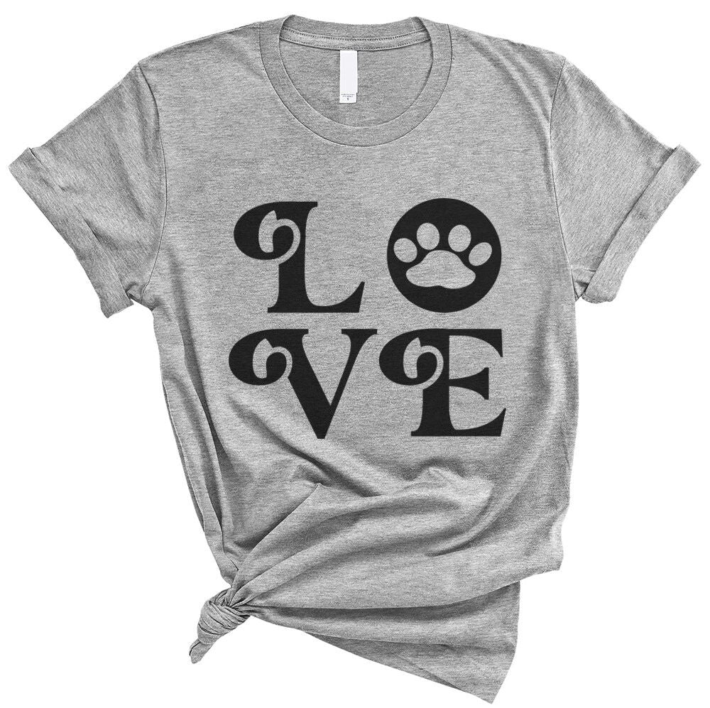 LOVE - pet dog cat lover Funny Soft Unisex Men Women Tee Shirt Unisex T-shirt, Sweatshirt, Hoodie, Long Sleeve Tee - T-Shirt, Sweatshirt, Hoodie