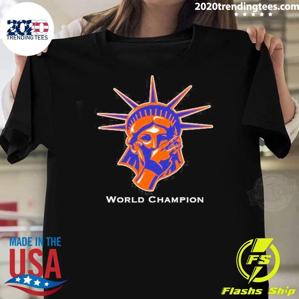 Statue Of Liberty World Champs Tee Shirt Unisex T-shirt, Sweatshirt, Hoodie, Long Sleeve Tee - T-Shirt, Sweatshirt, Hoodie