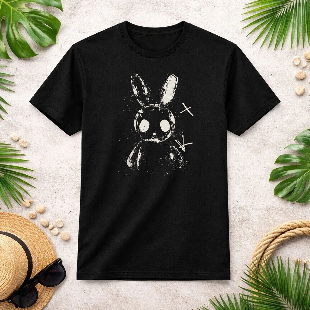 Creepy Cute Bunny Rabbit Alt Goth Grunge Horror Aesthetic T-Shirt Size S-3XL Unisex T-shirt, Sweatshirt, Hoodie, Long Sleeve Tee - T-Shirt, Sweatshirt, Hoodie