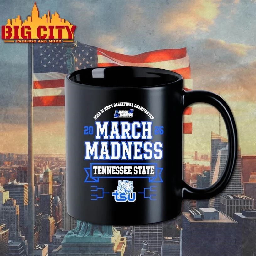 Tennessee State Tigers March Madness NCAA Men's - Adult & Kids T-Shirts, Sweatshirts & Hoodies apparel design preview 3