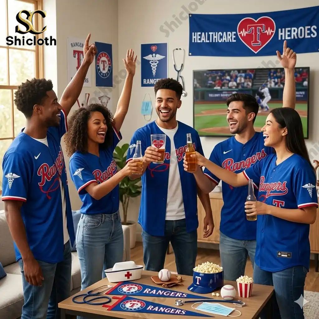 Texas Rangers Healthcare Appreciation Night Limited Edition Jersey 2026 baseball jersey product view 1