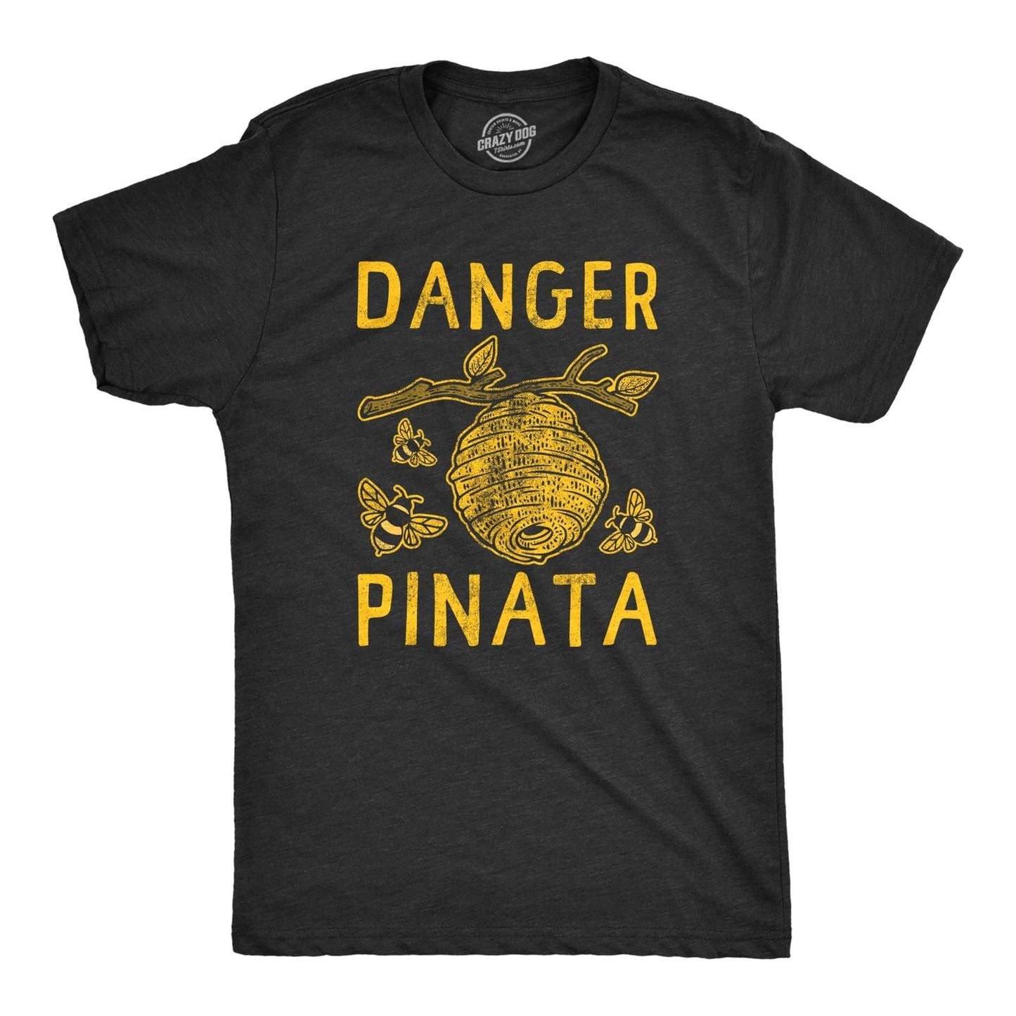 Mens Danger Pinata T Shirt Funny Sarcastic Beehive Buzzing Bee Joke Tee for Guys Unisex T-shirt, Sweatshirt, Hoodie, Long Sleeve Tee - T-Shirt, Sweatshirt, Hoodie