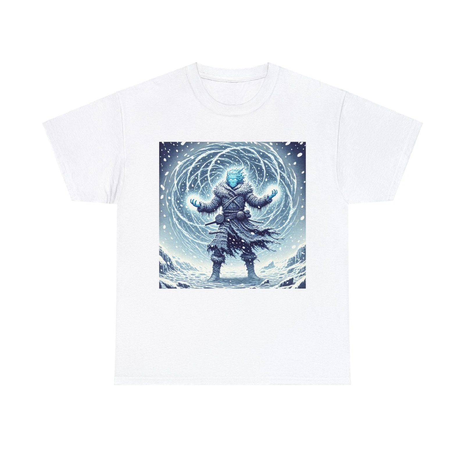Unisex Adult T Shirt Frost Weaver Spellcaster Winter Fantasy Scary Snow Monster Unisex T-shirt, Sweatshirt, Hoodie, Long Sleeve Tee - T-Shirt, Sweatshirt, Hoodie