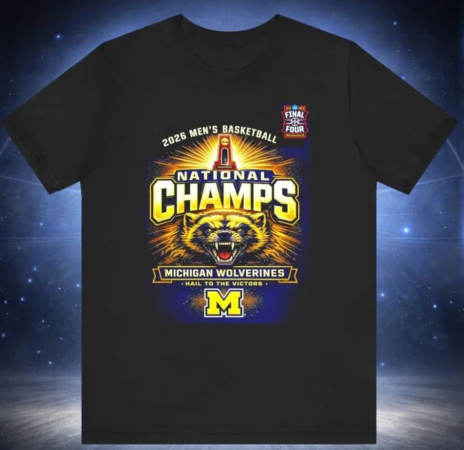 University of Michigan 2026 NCAA Mens Basketball National Champions Shirt Unisex T-shirt, Sweatshirt, Hoodie, Long Sleeve Tee - T-Shirt, Sweatshirt, Hoodie