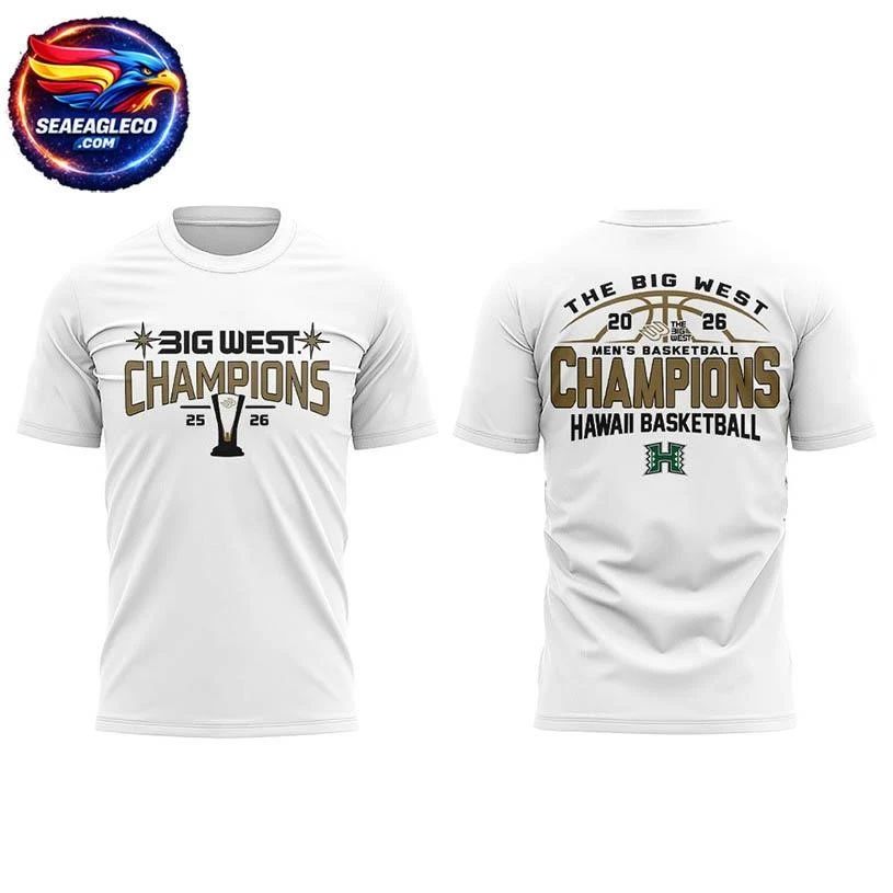 Hawaii Basketball 2026 The Big West Credit Union 1 - Adult & Kids T-Shirts, Sweatshirts & Hoodies apparel design preview 1