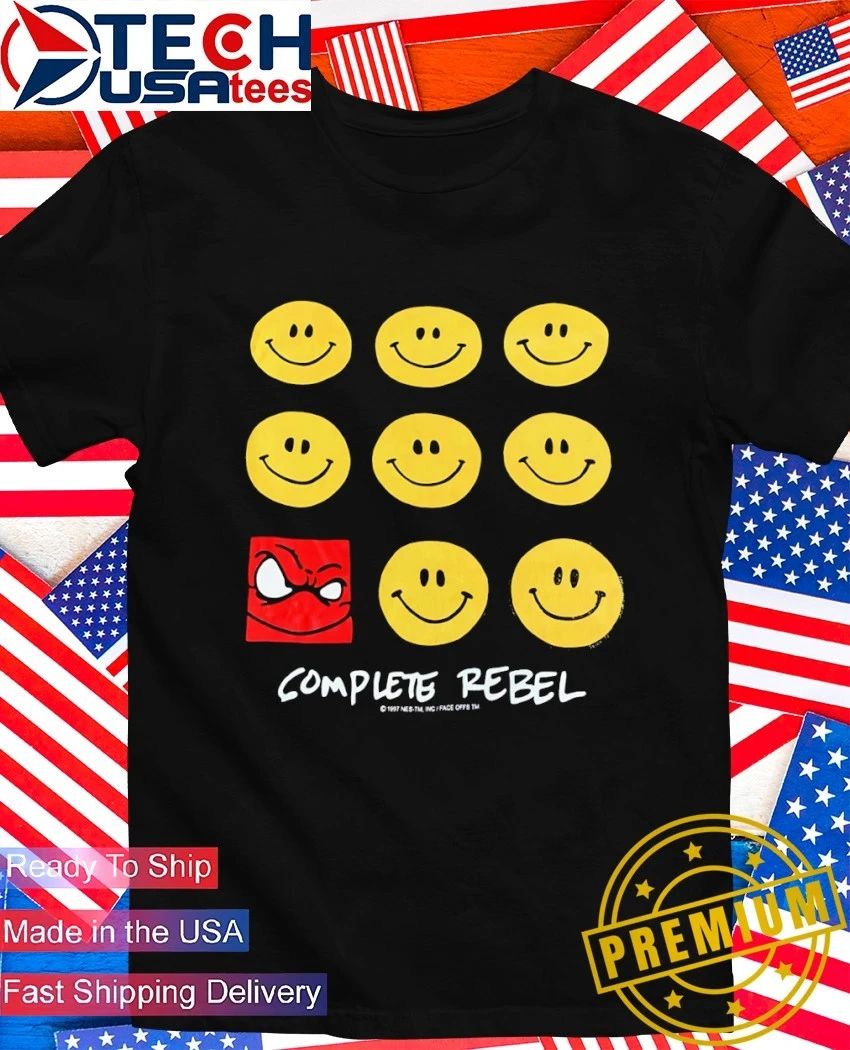 Complete Rebel smile emoji shirt Unisex T-shirt, Sweatshirt, Hoodie, Long Sleeve Tee - T-Shirt, Sweatshirt, Hoodie