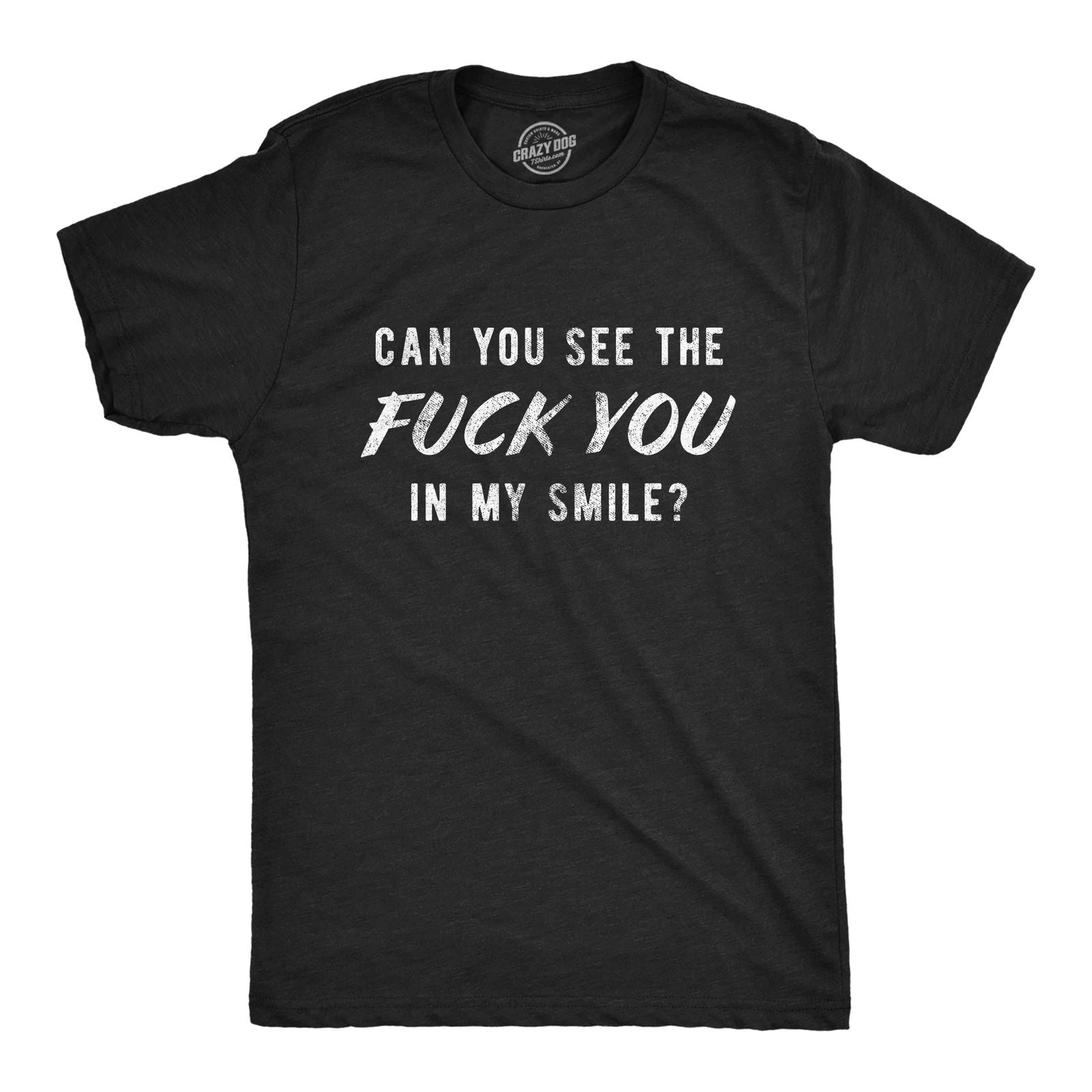 Mens Can You See The  You In My Smile Tshirt Funny Sarcastic Novelty Graphic Unisex T-shirt, Sweatshirt, Hoodie, Long Sleeve Tee - T-Shirt, Sweatshirt, Hoodie