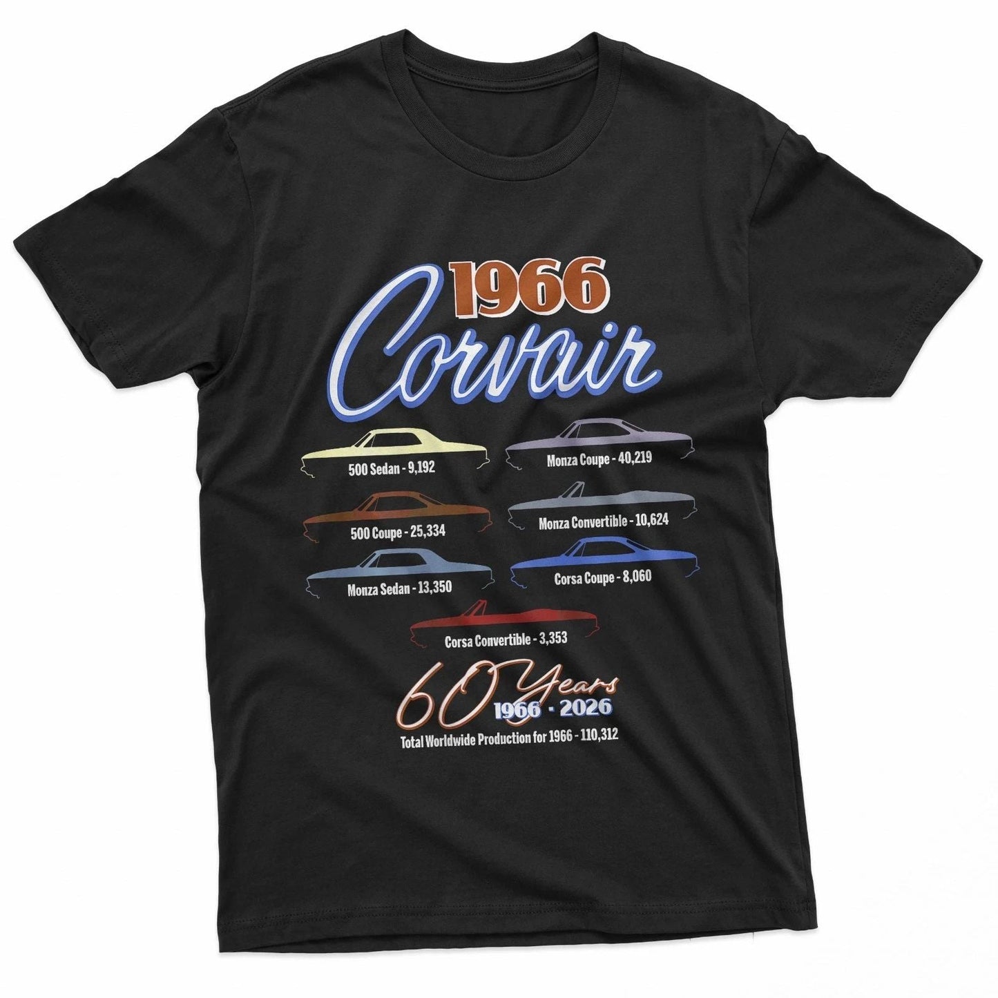1966 Corvair 60th Anniversary Great Gift T-Shirt Unisex T-shirt, Sweatshirt, Hoodie, Long Sleeve Tee - T-Shirt, Sweatshirt, Hoodie