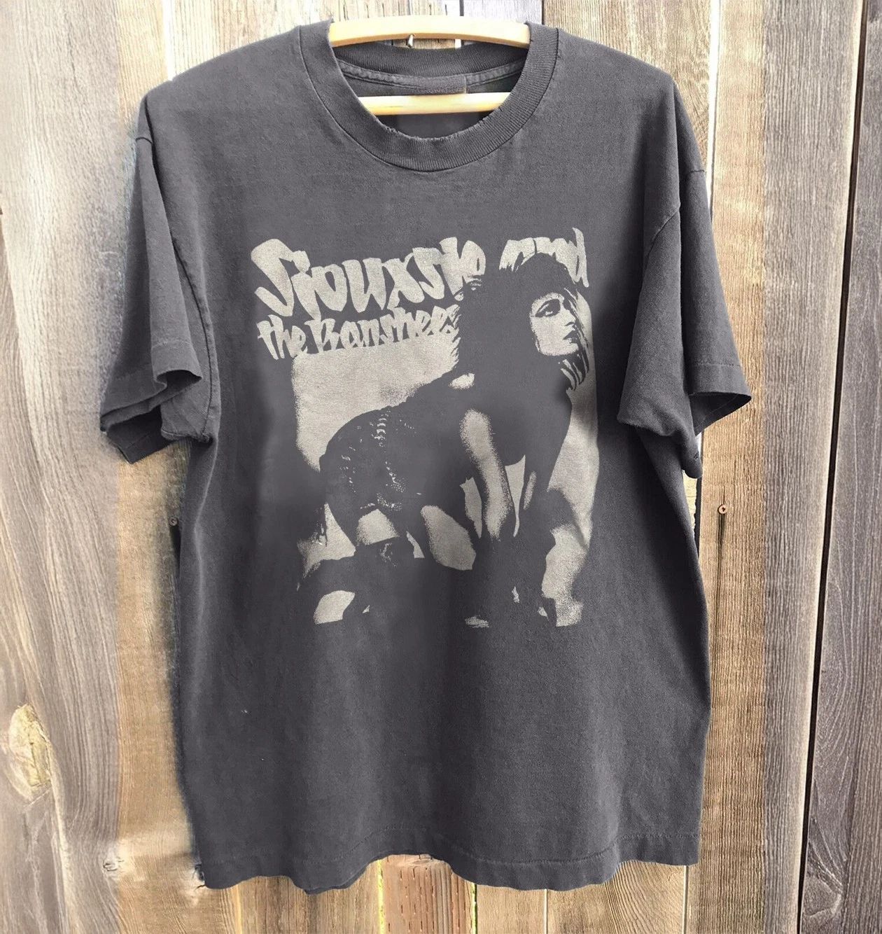 NEW! Siouxsie And The Banshees T-Shirt Charcoal Cotton T-shirt Unisex T-shirt, Sweatshirt, Hoodie, Long Sleeve Tee - T-Shirt, Sweatshirt, Hoodie