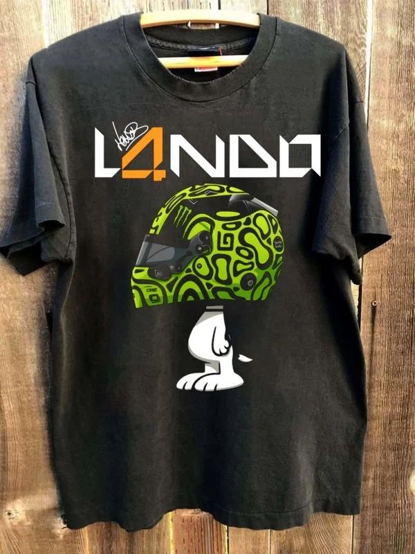 Lando Norris x cartoon McLaren 2025 Racing World Championship shirt VK08282 Unisex T-shirt, Sweatshirt, Hoodie, Long Sleeve Tee - T-Shirt, Sweatshirt, Hoodie