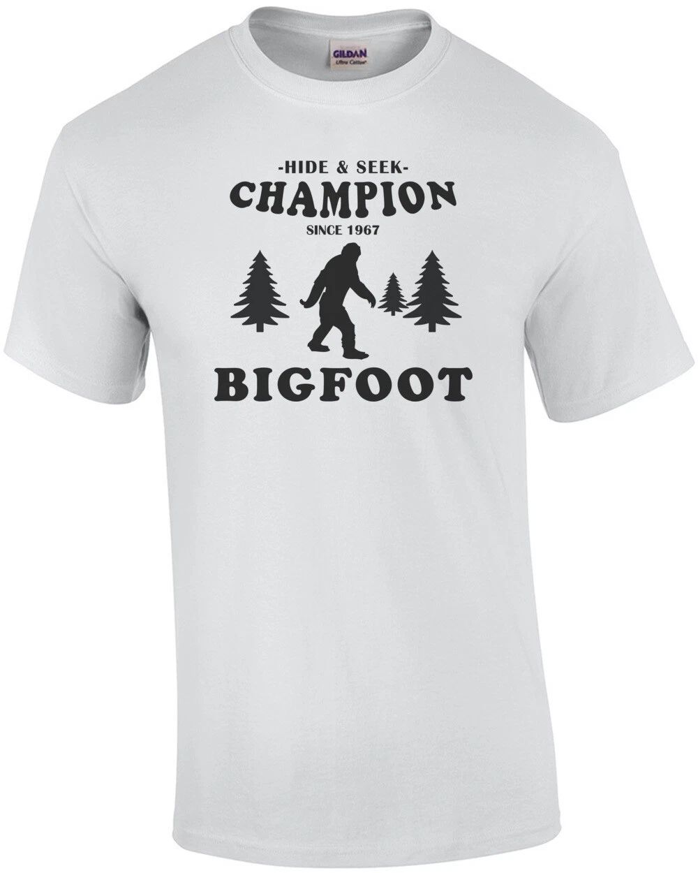 Hide & Seek Champion Bigfoot T-Shirt Unisex T-shirt, Sweatshirt, Hoodie, Long Sleeve Tee - T-Shirt, Sweatshirt, Hoodie