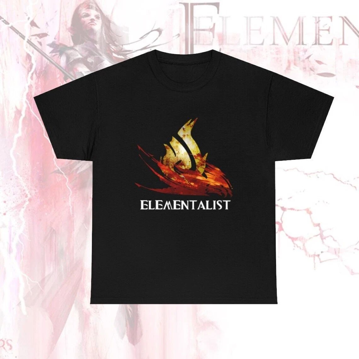 GW2 Elementalist profession Fantasy medieval Wars MMORPG gamer T-Shirt Unisex T-shirt, Sweatshirt, Hoodie, Long Sleeve Tee - T-Shirt, Sweatshirt, Hoodie