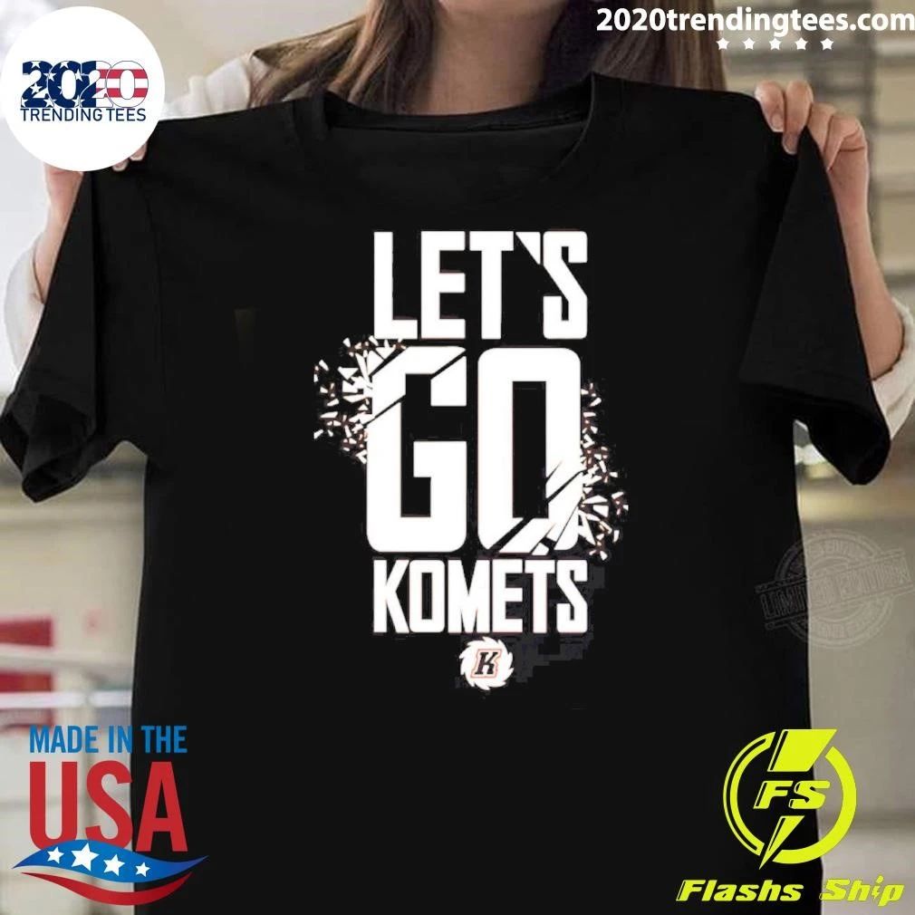 Lets Go Komets Hockey Team Logo Shirt Unisex T-shirt, Sweatshirt, Hoodie, Long Sleeve Tee - T-Shirt, Sweatshirt, Hoodie