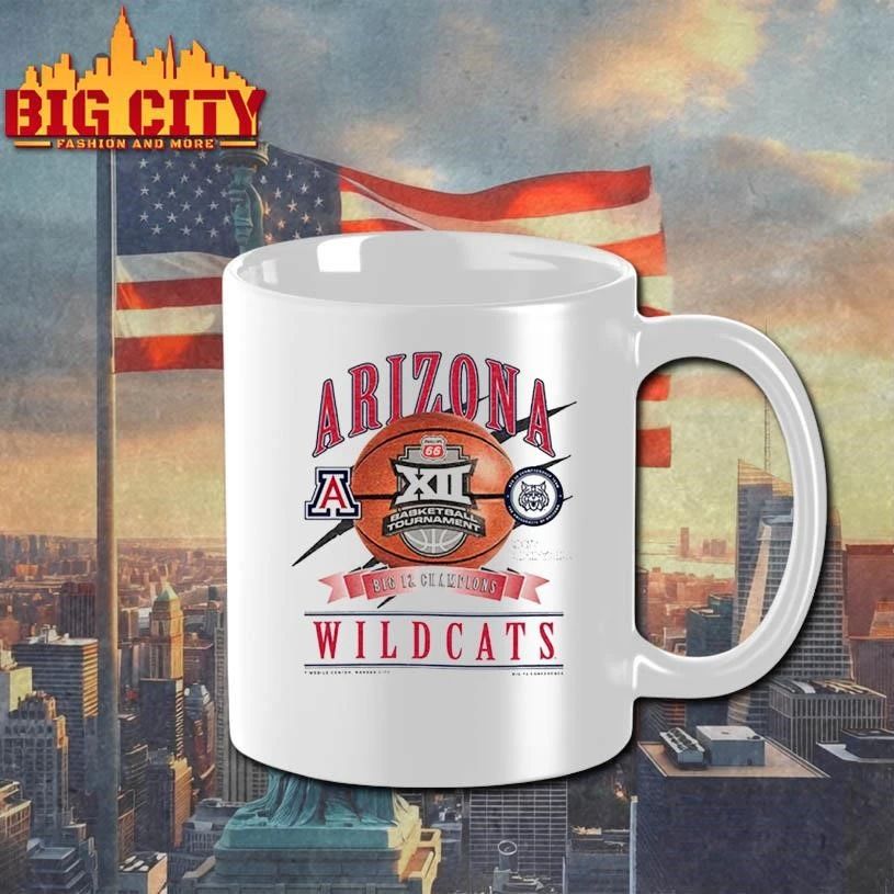 Arizona Wildcats White New Era 2026 Big 12 Men's - Adult & Kids T-Shirts, Sweatshirts & Hoodies apparel design preview 3