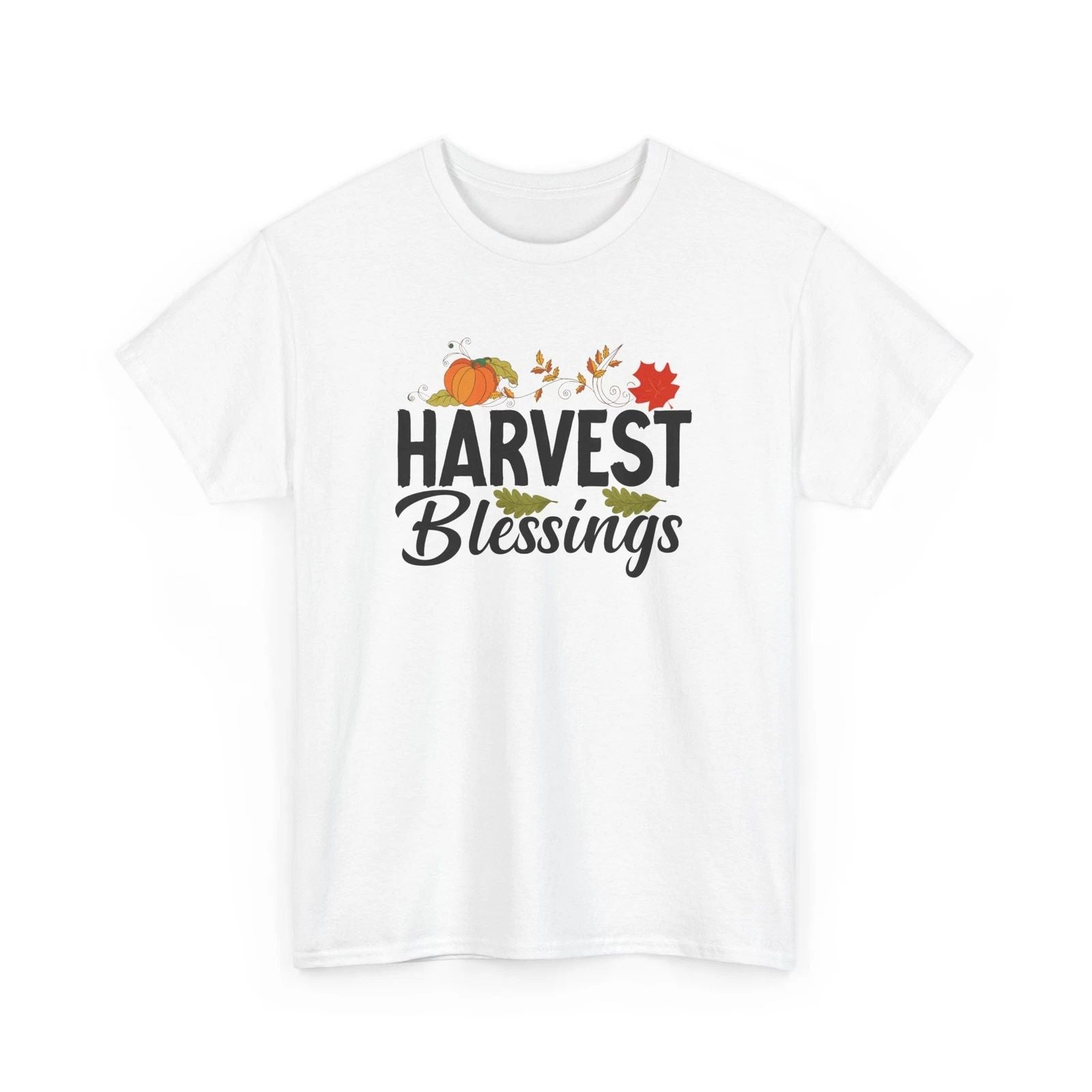 Fall Aesthetic T-Shirt | Autumn Leaves Pumpkin Spice Tee | Harvest Blessings Unisex T-shirt, Sweatshirt, Hoodie, Long Sleeve Tee - T-Shirt, Sweatshirt, Hoodie