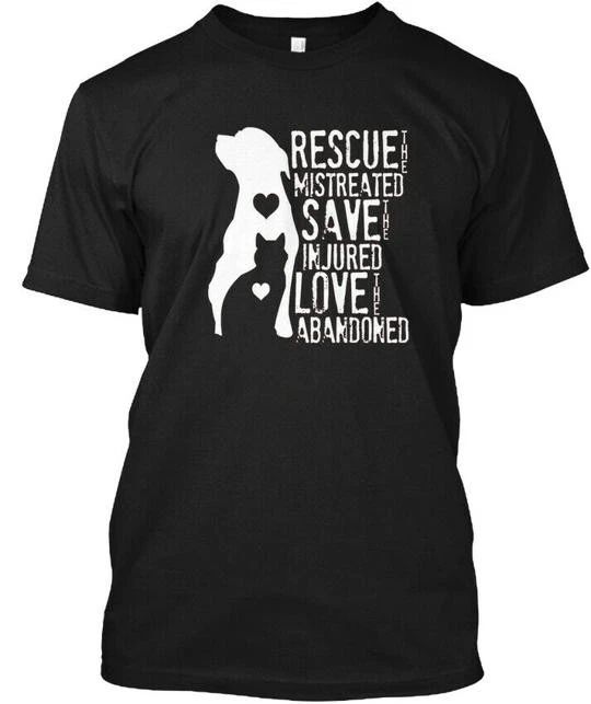 Rescue Save Love Animal Dog Lover Mistreated Injured T-Shirt Made in USA S-5XL Unisex T-shirt, Sweatshirt, Hoodie, Long Sleeve Tee - T-Shirt, Sweatshirt, Hoodie