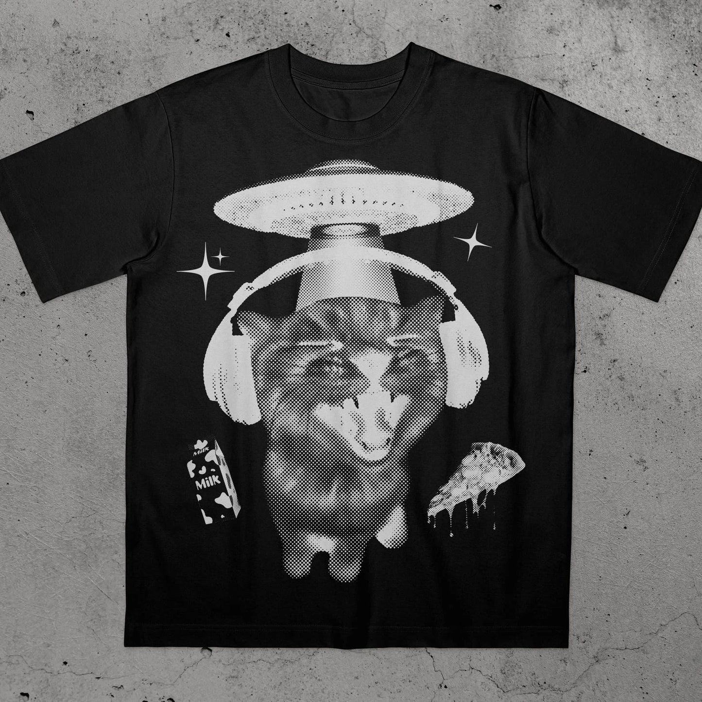 Alien Cat Meme Graphic Tee Vintage 90s Y2K Kitten Fan Art Shirt Unisex T-shirt, Sweatshirt, Hoodie, Long Sleeve Tee - T-Shirt, Sweatshirt, Hoodie